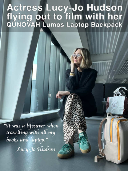 QUNOVAH® Lumos Laptop Backpack (Serene Black)