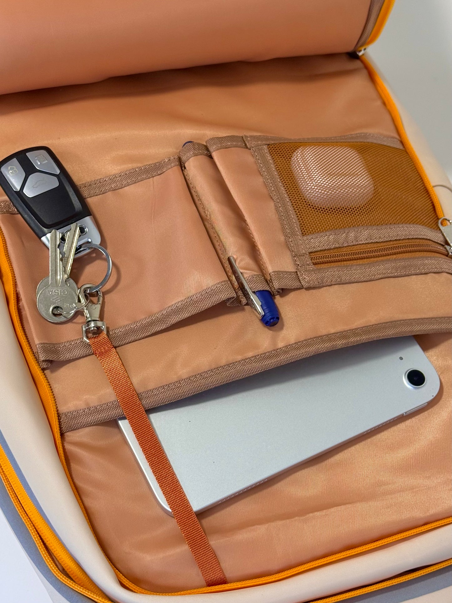 QUNOVAH Lumos Backpack Interior Front Compartment